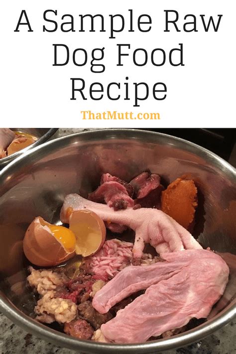 A Sample Homemade Raw Dog Food Recipe Thats Balanced And Easy To Mix