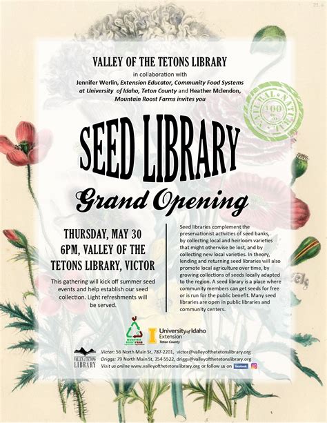Seed Library Grand Opening