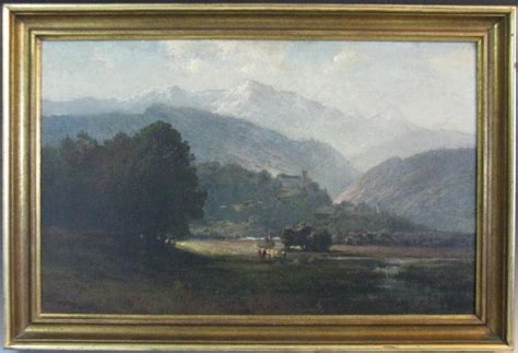 Carl Philipp Weber Oil Canvas Landscape Painting 1873