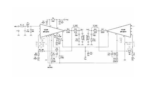 200 watt stereo amplifier circuit diagram