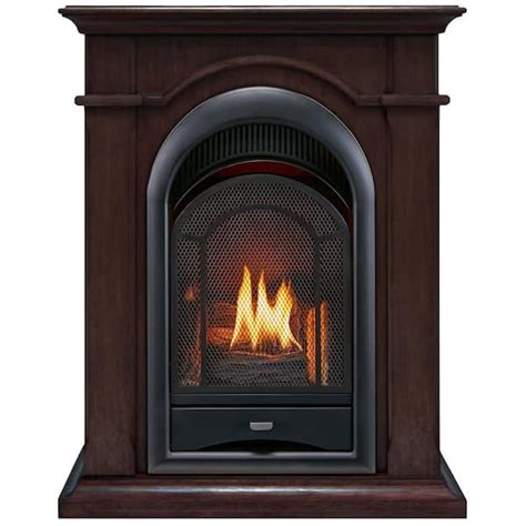 Procom Fs100t Ch Ventless Fireplace System 10k Btu Duel Fuel Thermostat Insert And Chocolate