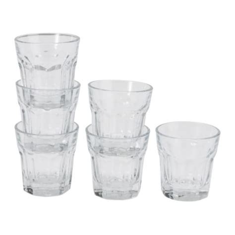 Buy Ikea Pokal Snap Glass S Clear Glass Pack Of 6 Glasses Online At