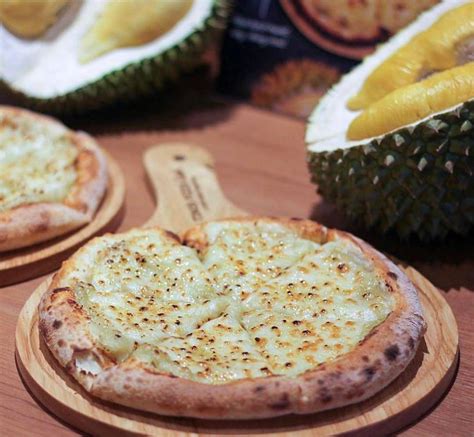 Try Out Tinos Pizza Cafés New Durian Pizza Thehiveasia