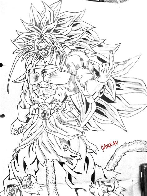 Broly Para Colorear Colouring Pages