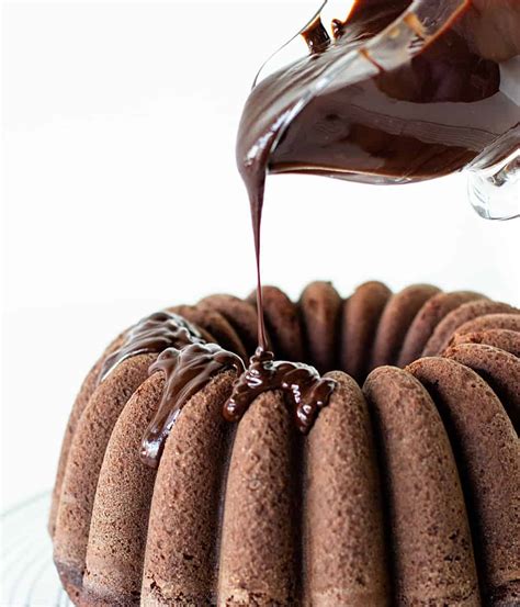 Chocolate Bundt Cake With Ganache Frosting Vintage Kitchen