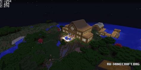 Скачать Epic Wooden Mansion And Pool для Minecraft