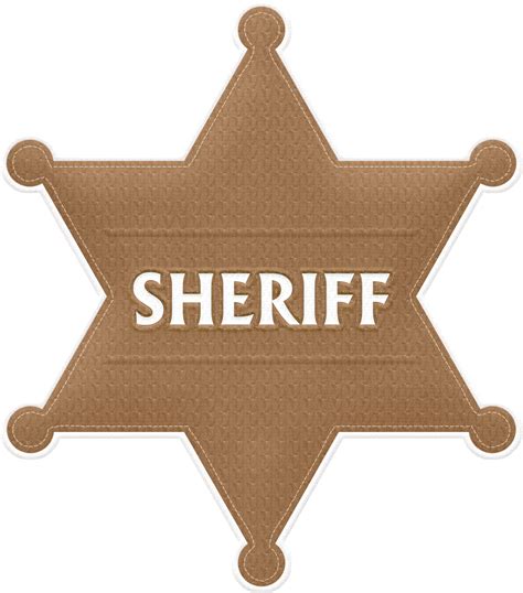 Шериф значок Png