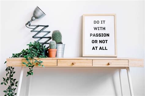 Do It With Passion Or Not At All Motivational Quote Print Etsy