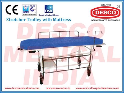 Stretcher Trolley With Mattress Deluxe Scientific Surgico Pvt Ltd