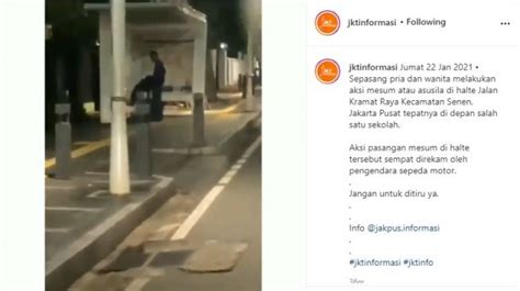 Cowok Cewek Mesum Di Halte Kramat Raya Senen Jelas Banget Lagi Isep Anu Suara Jakarta