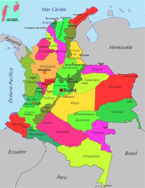 ¿cómo Se Divide Políticamente Colombia Epicentro Geográfico