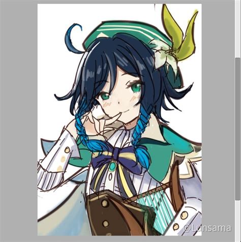 Swear to god, if you want me to be honest? 【Draft】Fan art for my favorite character this time - Genshin Impact - Official Community