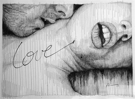 Love Drawing By Frank Papandrea