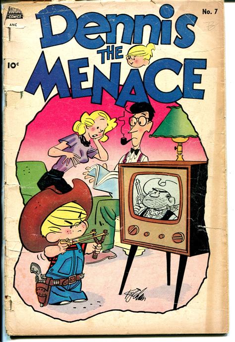 Dennis The Menace 7 1954 Standard Hank Ketcham Art Tv Set Cover G