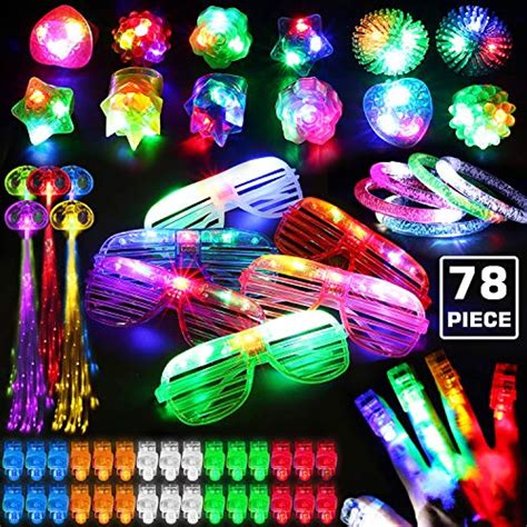 Toyify 78pcs Led Light Up Toy Party Favors Glow In The Darkparty