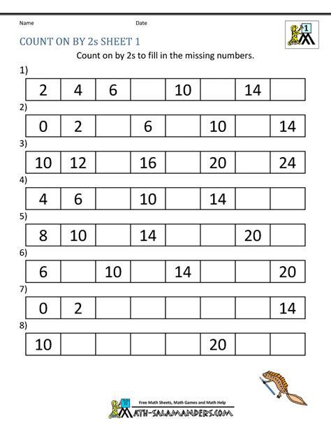 Missing Numbers 1 50 Worksheet Missing Numbers 1 50 Worksheet