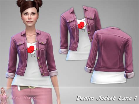 Denim Jacket Lana 1 By Jaru Sims At Tsr Sims 4 Updates