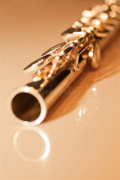 Gold Flute Stock Photo Image Of Human Jazz Entertainment 35720160