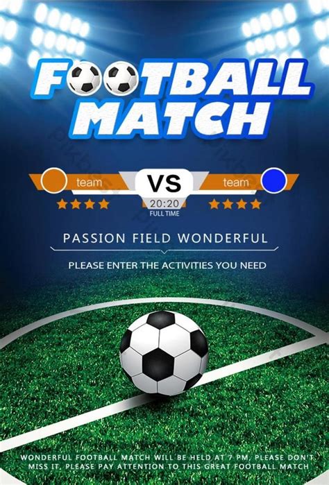 Football Match Poster Psd Free Download Pikbest Football Match