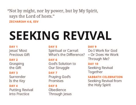 Seeking Revival 10 Days Of Prayer Adventist Ontario Conference Website
