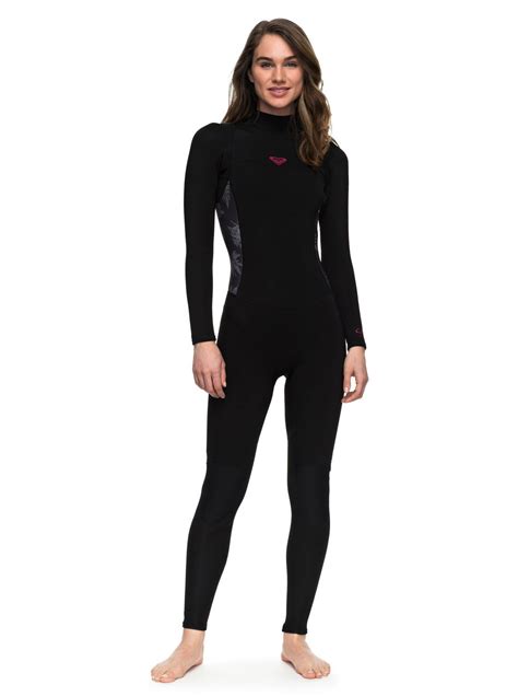 Roxy 32mm Syncro Series Back Zip Flt Full Wetsuit Black Kva0 Womens Wetsuit Wetsuit Women