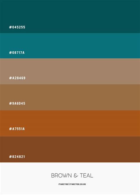 Brown And Teal Colour Scheme Colour Palette 72 I Take You Wedding