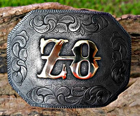 The Western Style Custom Belt Buckle With Brand Handcrafted Hand
