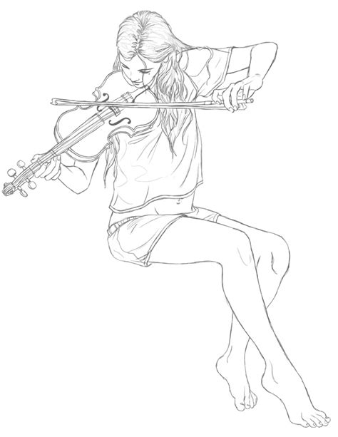 Violin Girl By Jawbone Ashtray On Deviantart