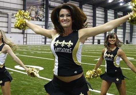 kriste lewis 40 year old mother of two makes new orleans saints cheerleading squad the