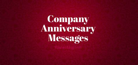 70 Company Anniversary Wishes And Messages