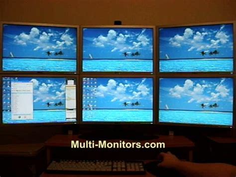 Super Pc 6lcd Multiple Monitor Trading Computer System Hex Screens