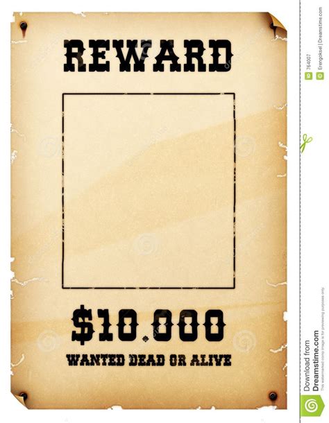 Wanted Poster Royalty Free Stock Photography - Image: 764007 | Stock ...