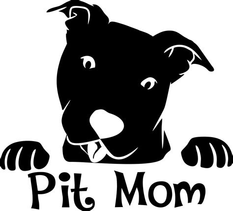 Pitbull Decal Peeking Pit Pit Mom Pit Bull Dog Vinyl Etsy