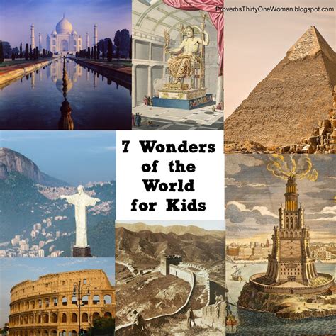 7 Wonders Of The World List Examples And Forms