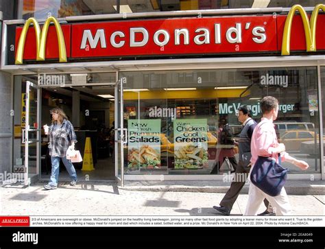 2/3 of Americans are overweight or obese. McDonald's jumped on the
