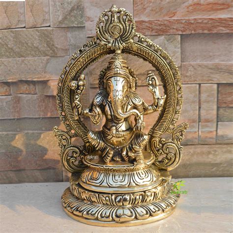 Handmade Ganesha Statue Made Of Brass Smallhome Decorlord Ganesh