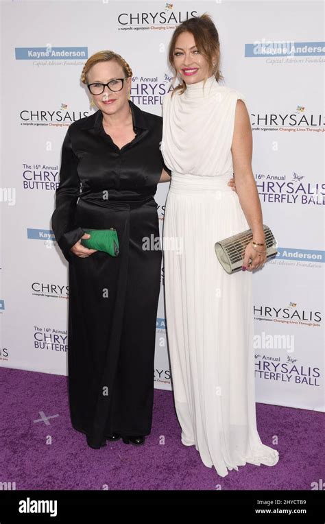 patricia arquette and rebecca gayheart attending the 16th annual chrysalis butterfly ball in los