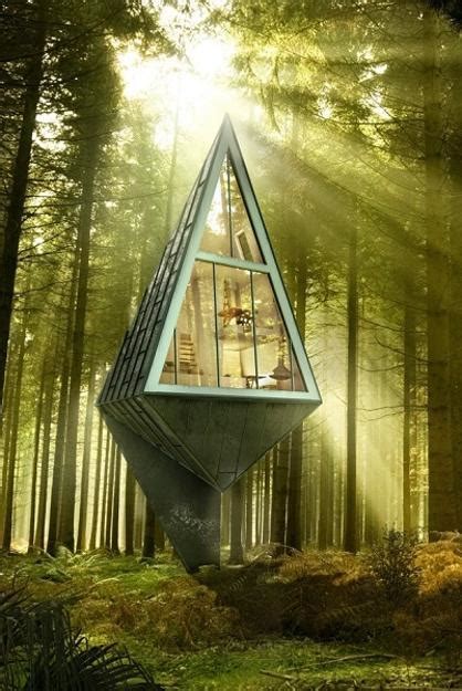 How are you planning to envelop your home? Tree Inspired Pyramid House Design Blending Eco Friendly ...