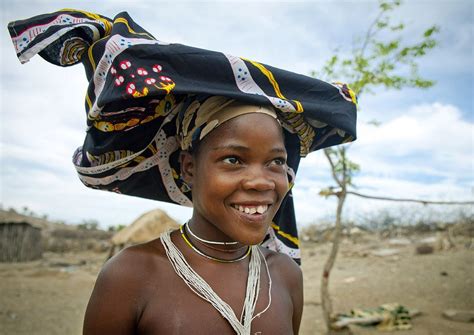 Mucubal People Angolan Enduring Tribe And Their Fashionable Ompota Headdress Women Headdress