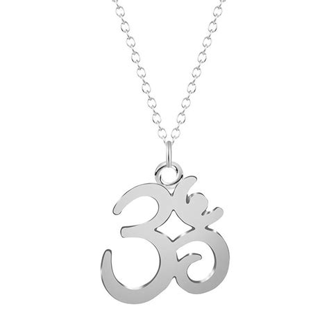 Muzhe Om Aum Ohm Yogi Sanskrit Symbol Yoga Charm Pendant Necklace