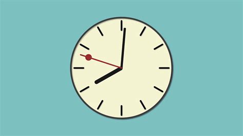 Time Moving Fast Retro Clock With Handles Stock Motion Graphics Sbv