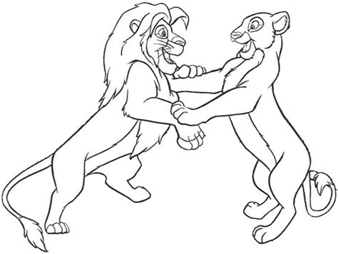 His father mufasa is king of beasts and rules pride lands. The Lion King Coloring Page Mufasa and Sarabi Picture