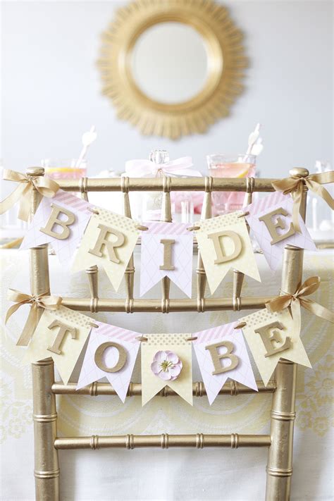 Bride To Be Chair Banner For Wedding Shower Bridal Shower Banner