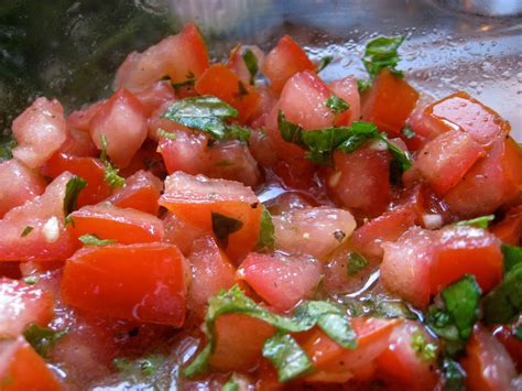 Italian Salsa Cruda Raw Tomato Sauce