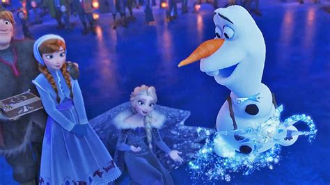 Olafs Frozen Adventure Trailer Anna And Elsas Snowman Pal Gets In