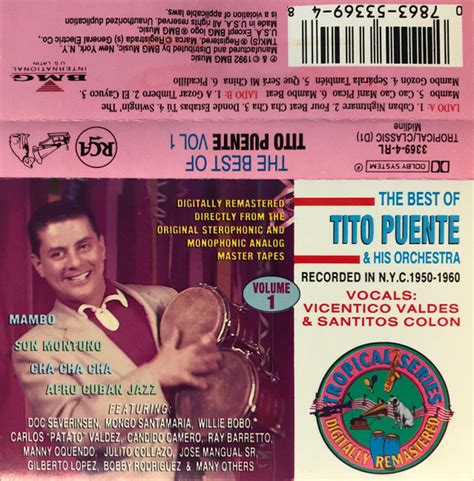 tito puente and his orchestra the best of tito puente and his orchestra vol 1 1992 cassette