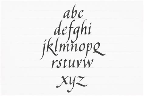 Alphabet Italic Handwriting