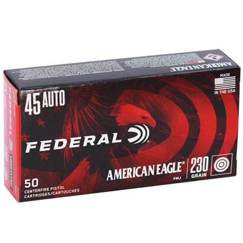Federal American Eagle 45 Acp Auto Ammo 230 Grain Fmj Ammo Deals