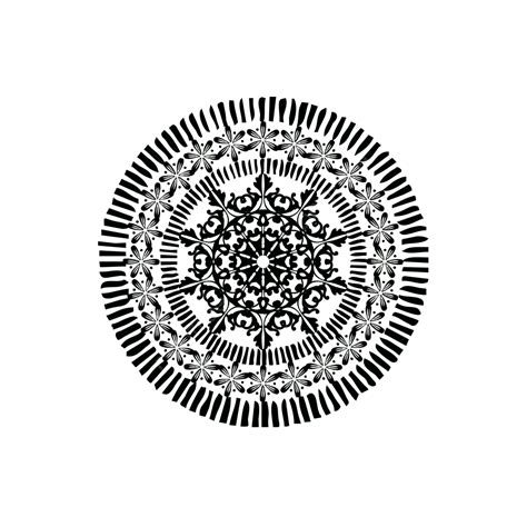 Circular Design Png Transparent Black And White Circular Pattern