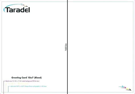 Half Fold Card Template